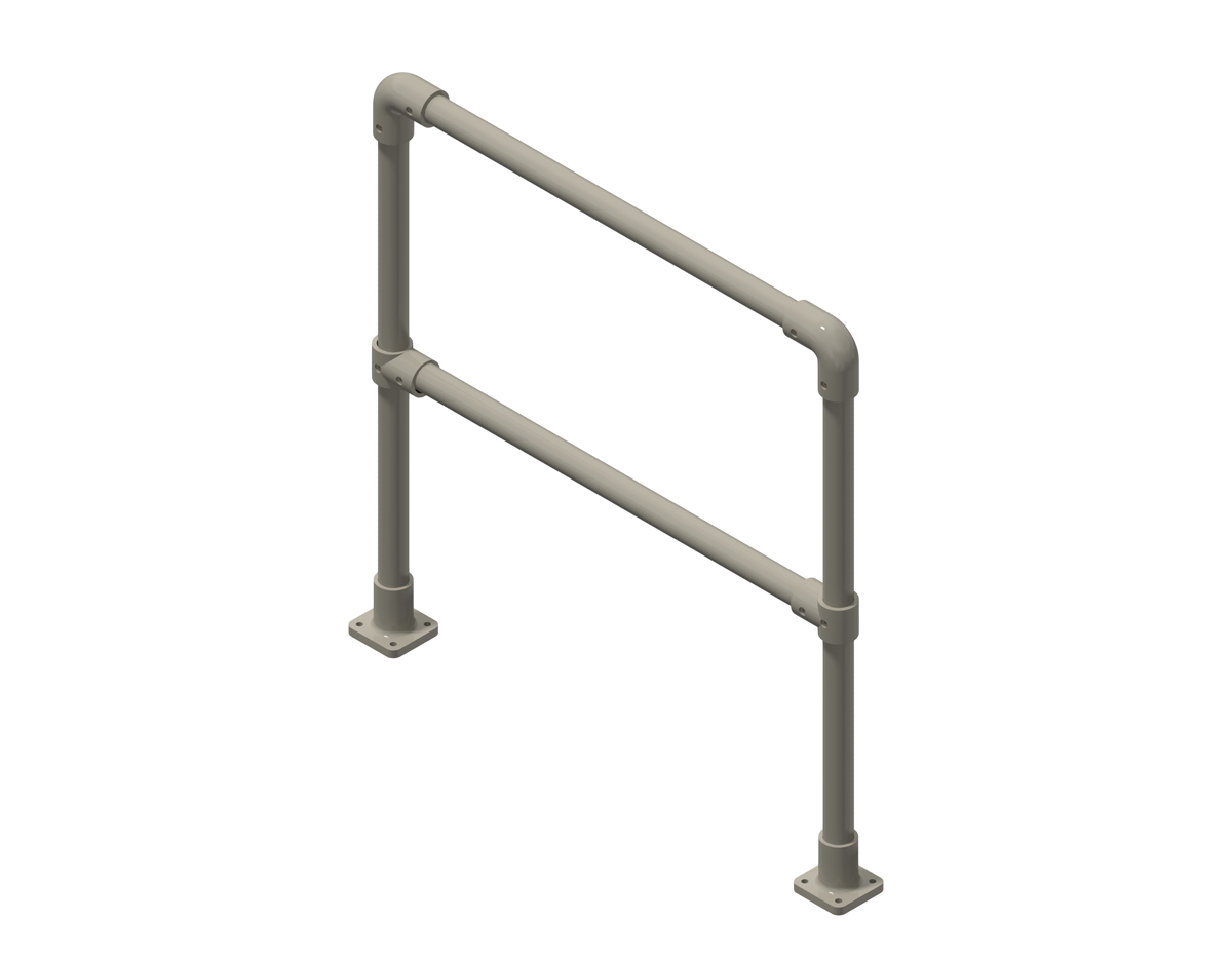 Garde-corps en tube polyester