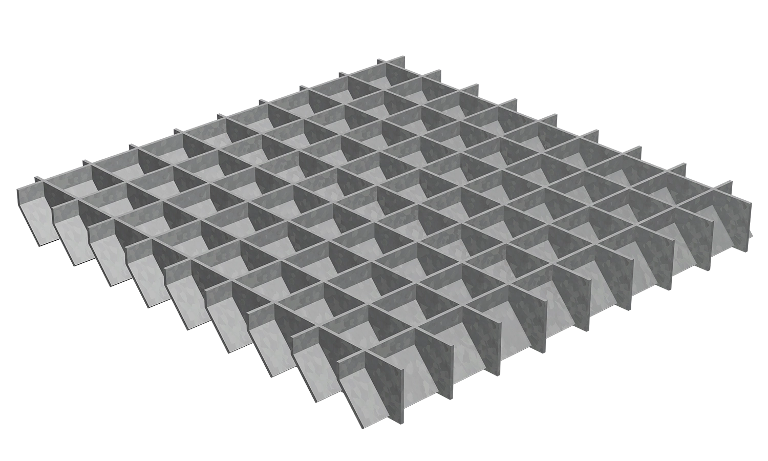 MEISER: Full Press-Locked Louvre Grating