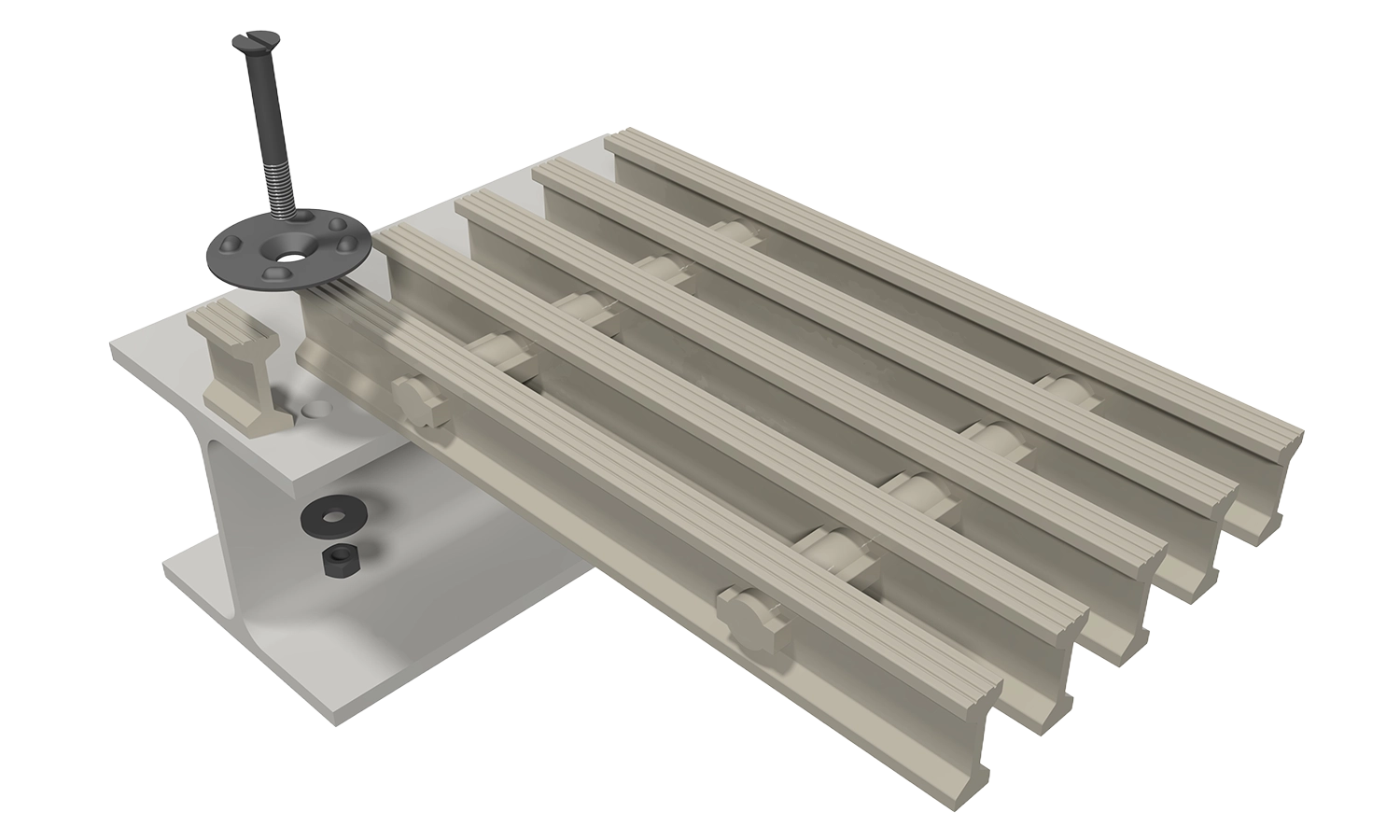 MEISER: GRP I + T profile grating direct screw connection M0300