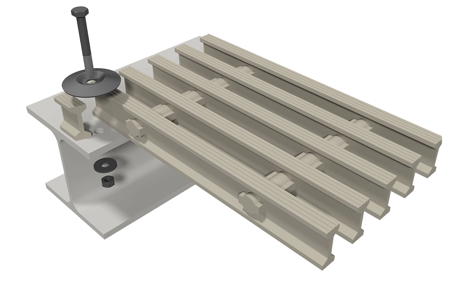 MEISER: GRP I + T profile grating direct screw connection M2900