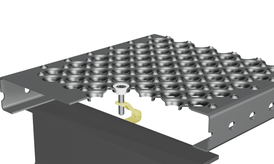 BPR plastic grommet with countersunk hole