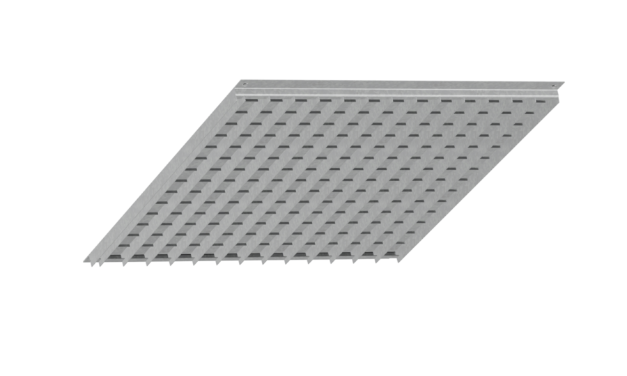 Shelf grating inlaid with heating panel – Grating variant