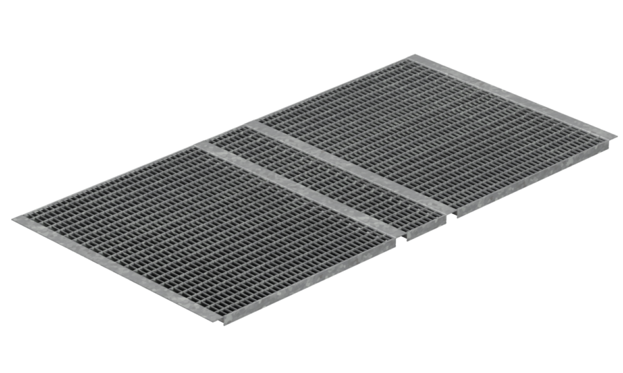 Inserted Shelf Gratings for Double Shelving Systems